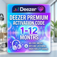 Deezer Premium 1-12 месяцев | КОД | АВТОВЫДАЧА