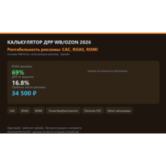 Калькулятор ДРР WB/Ozon 2026: рентабельность рекламы