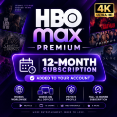 HBO Max Premium (подписка на 12 месяцев) добавлен в ваш аккаунт