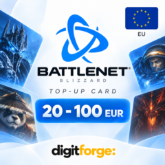 Карта пополнения Blizzard (Battle.net) · 20–100 EUR · EU