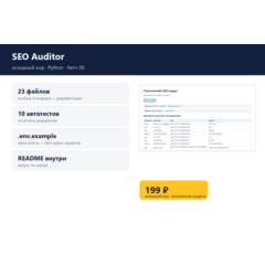 SEO Auditor — исходный код