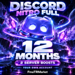 🚀 Discord Nitro Full • 12 месяцев • 2 буста • На ваш аккаунт