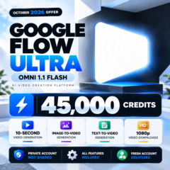 45 000 Кредитов Google Flow AI Omni Flash | 1 мес Личный Аккаунт - Veo3 Ultra