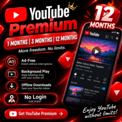 YouTube Premium 1/3/12 месяцев | Активация по ссылке на ваш аккаунт