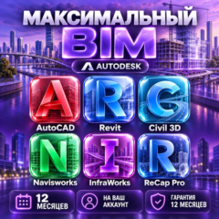 Autodesk Максимальный BIM — 12 месяцев, на ваш аккаунт