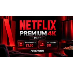 Netflix Premium 4K на 1 месяц личный профиль или весь аккаунт