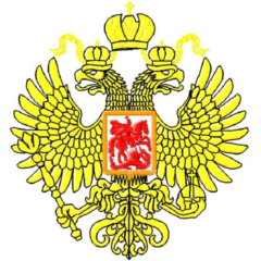 Машинная вышивка герб России