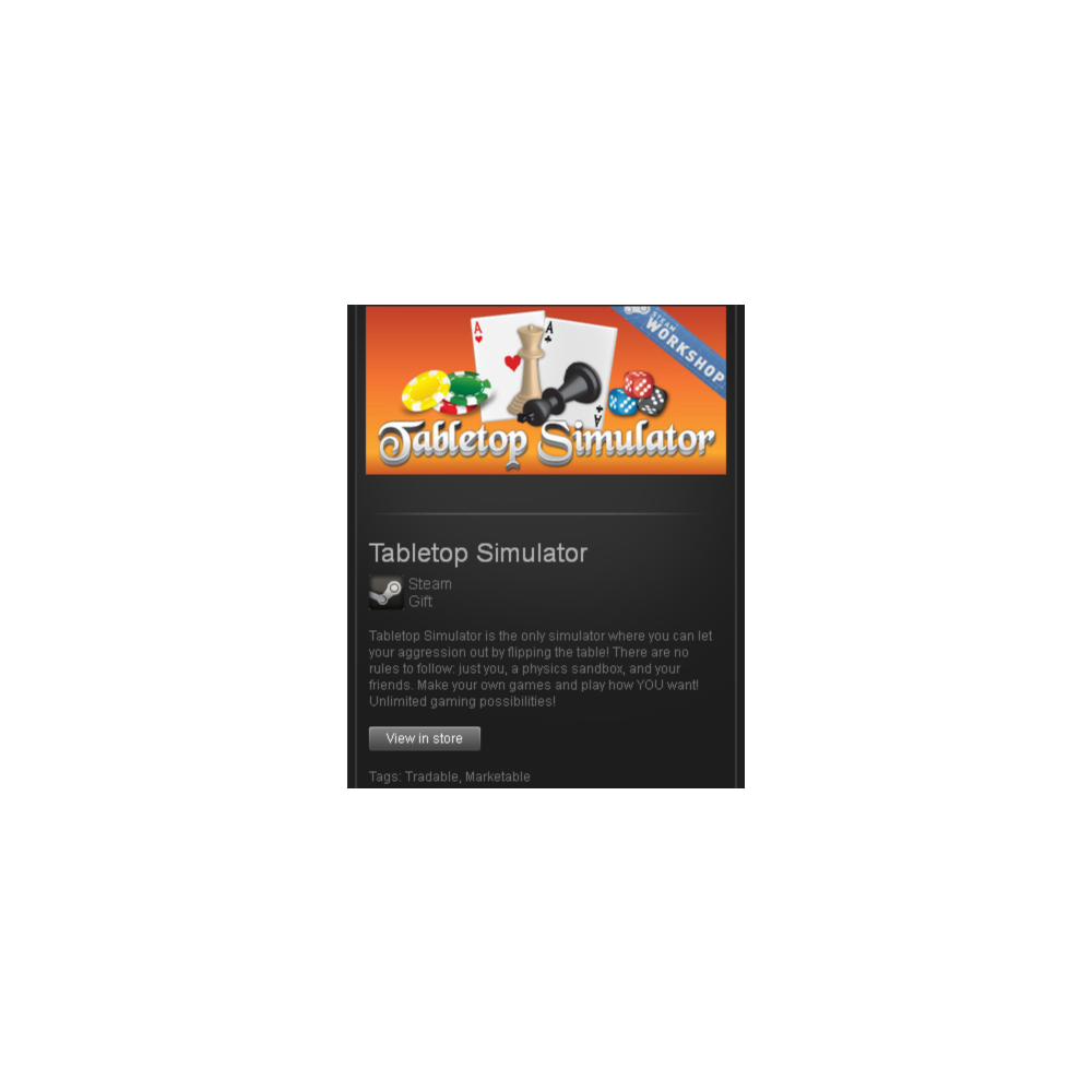 Tabletop Simulator - STEAM Gift - region RU+CIS+UA