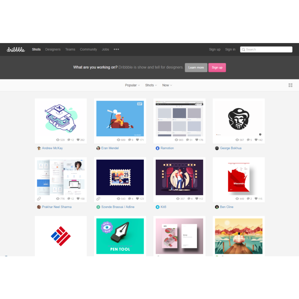 Инвайт (приглашение) на dribbble (Дриббл)