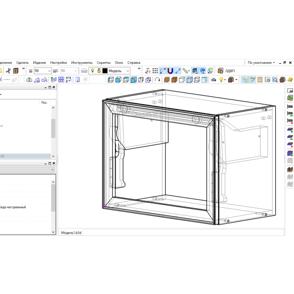 Скрипт Aventos HL для базис мебельщик.