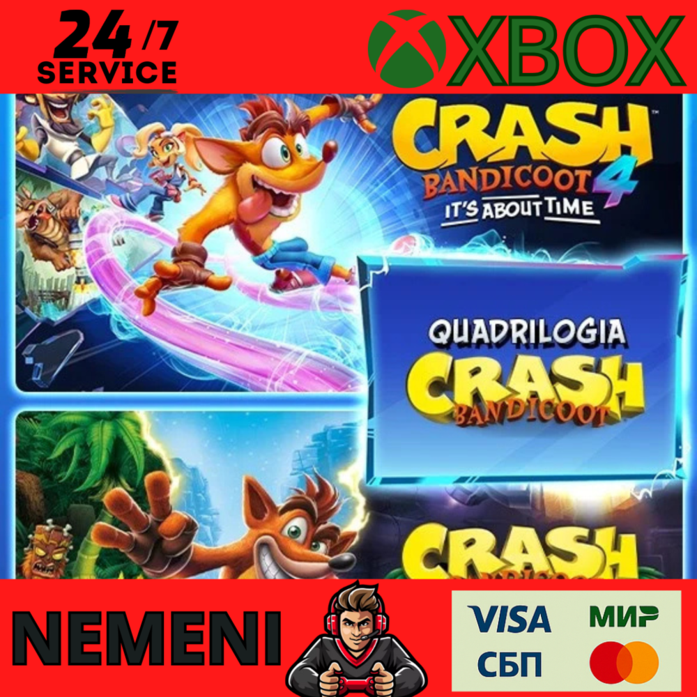 CRASH BANDICOOT™ НАБОР QUADRILOGY XBOX ONE SERIES X|S