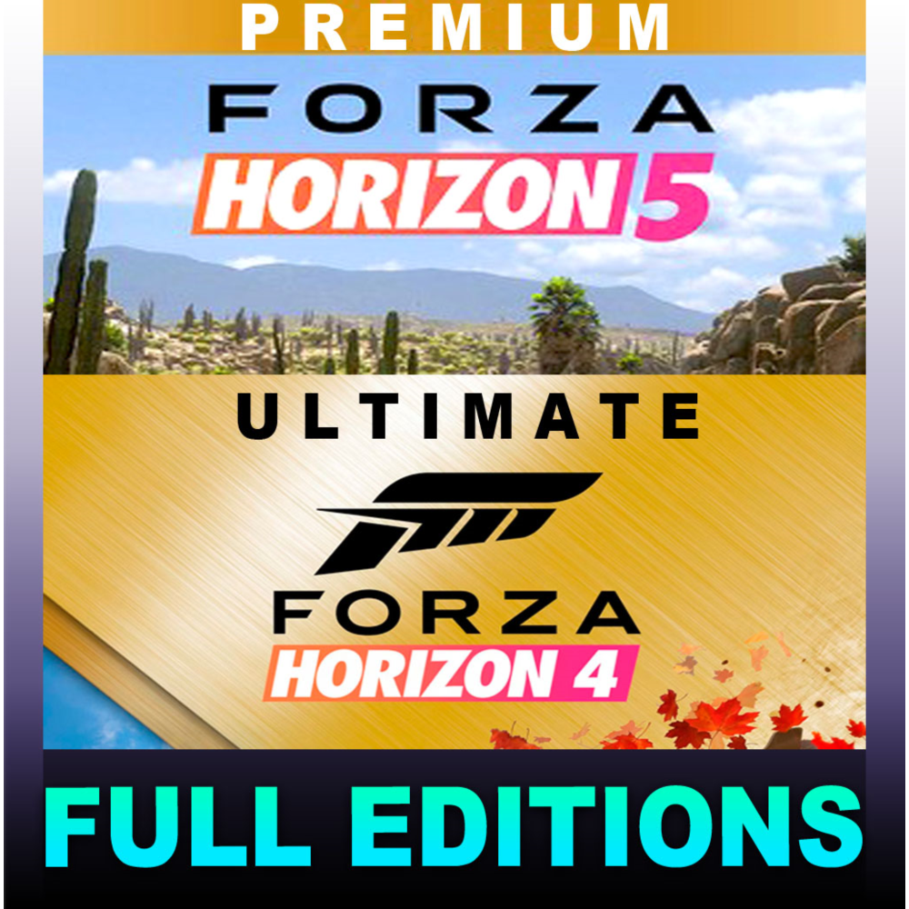 ・FORZA HORIZON 5 PREMIUM + FH4ULT + 400 ИГР・ОНЛАЙН・PC