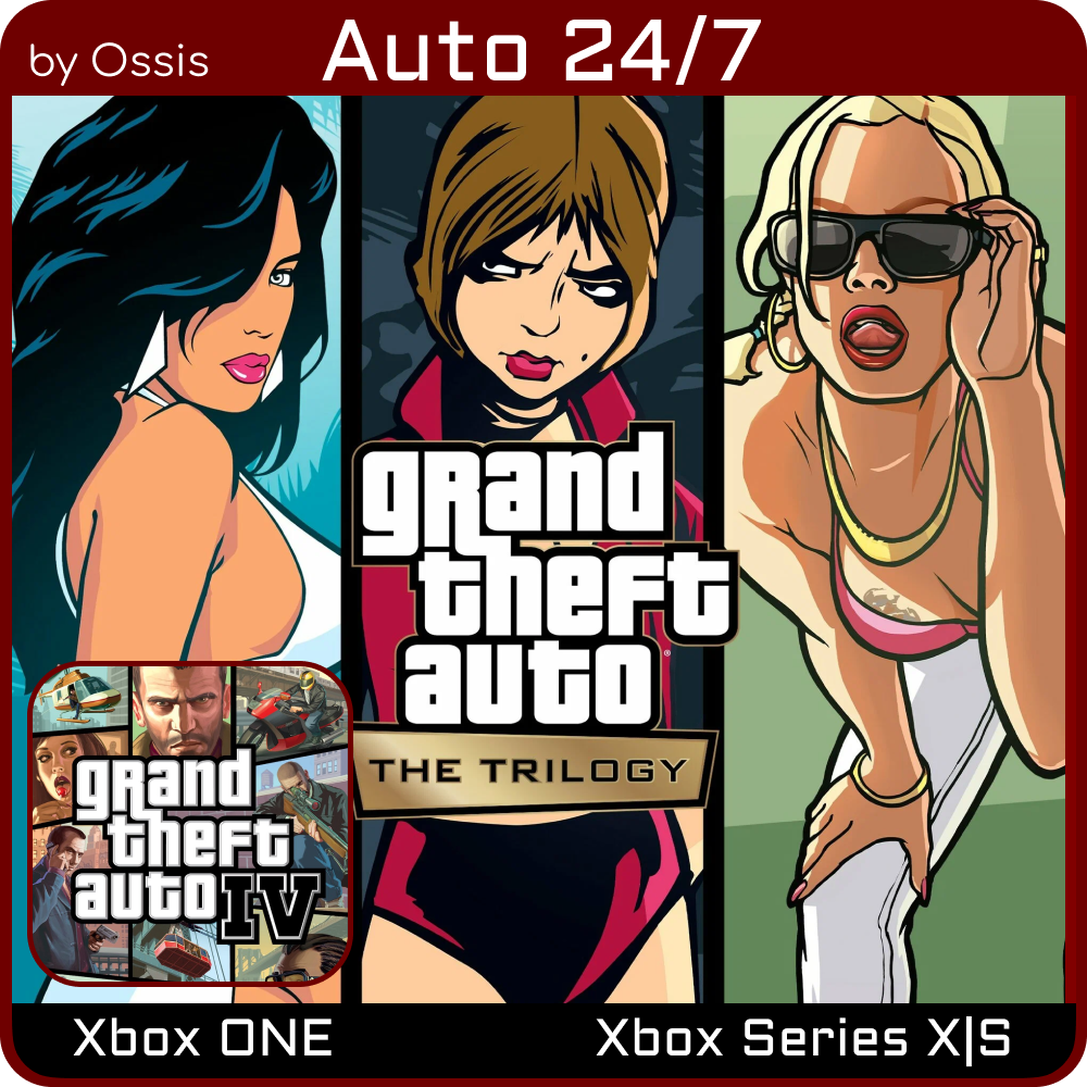 XBOX 24/7 GTA Trilogy Grand Theft Auto IV