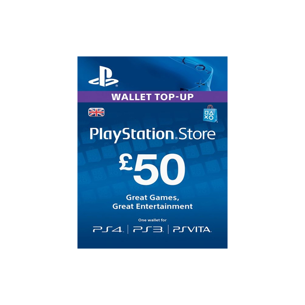 Playstation Network PSN £50 (UK) - без комиссии