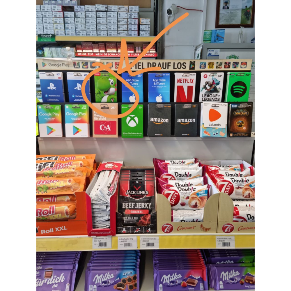 Подарочная карта Nintendo eShop €15