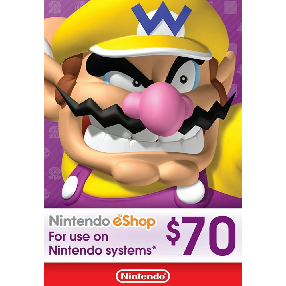 🎁 КАРТА ОПЛАТЫ NINTENDO ESHOP — 70 USD [USA]