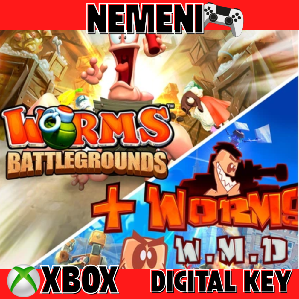 Worms Battlegrounds + Worms W.M.D Xbox One Series КЛЮЧ