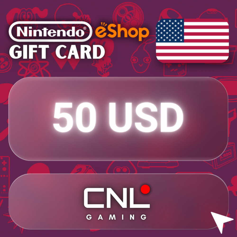 24/7 АВТО | Nintendo eShop 50 USD (подарочная карта)