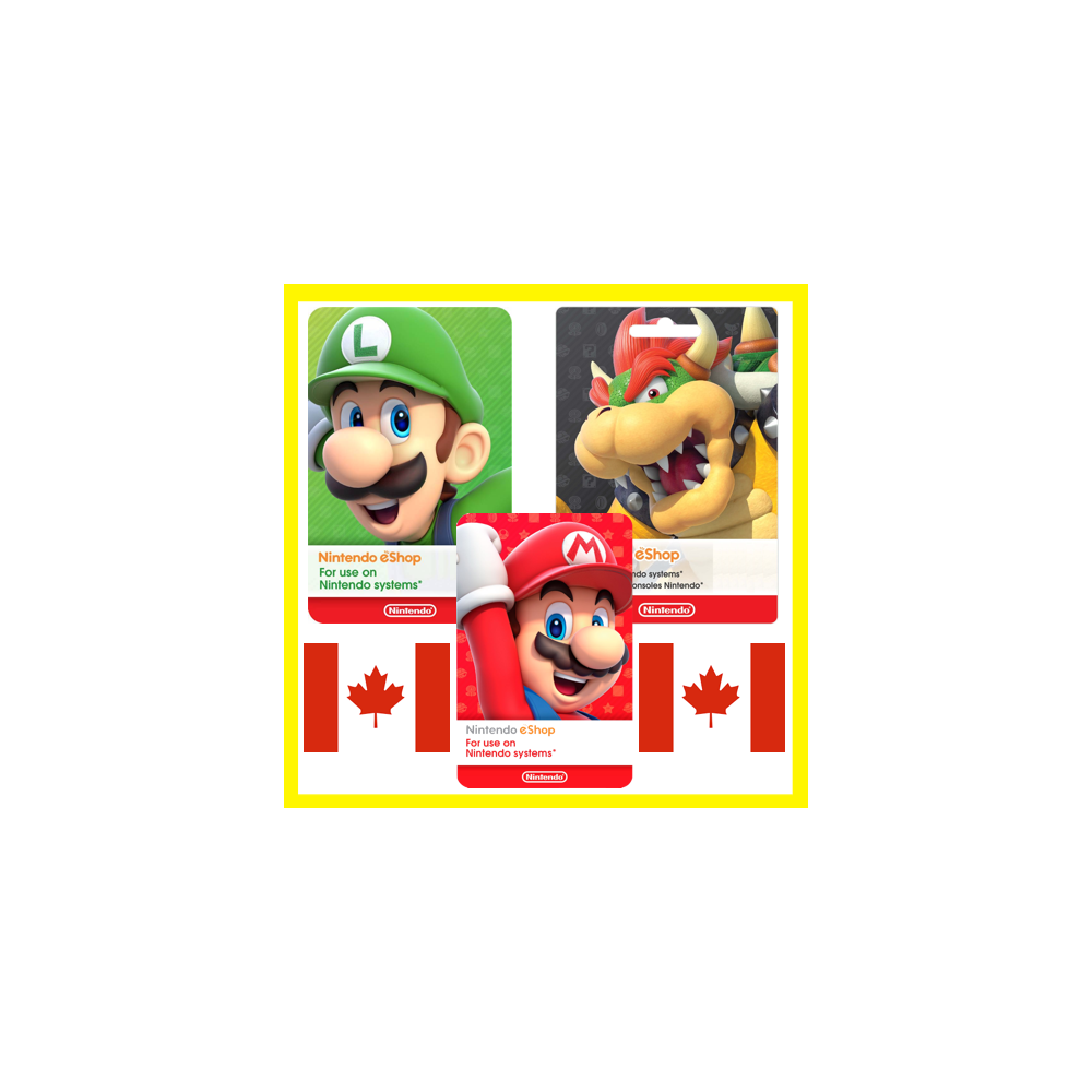 НИНТЕНДО Подарочная Карта КАНАДА CAD Nintendo eShop Gift Card CANADA ПОПОЛНЕНИЕ CA
