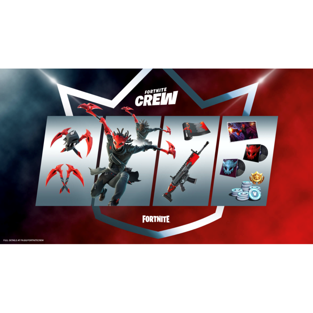 🔥 FORTNITE Crew (Battle Pass + 1000 V-Bucks) - 1 месяц