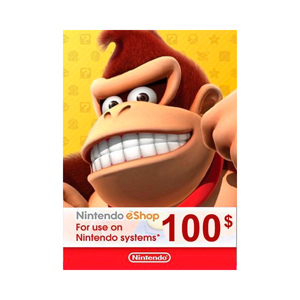 🎁 КАРТА ОПЛАТЫ NINTENDO ESHOP — 100 USD [USA]