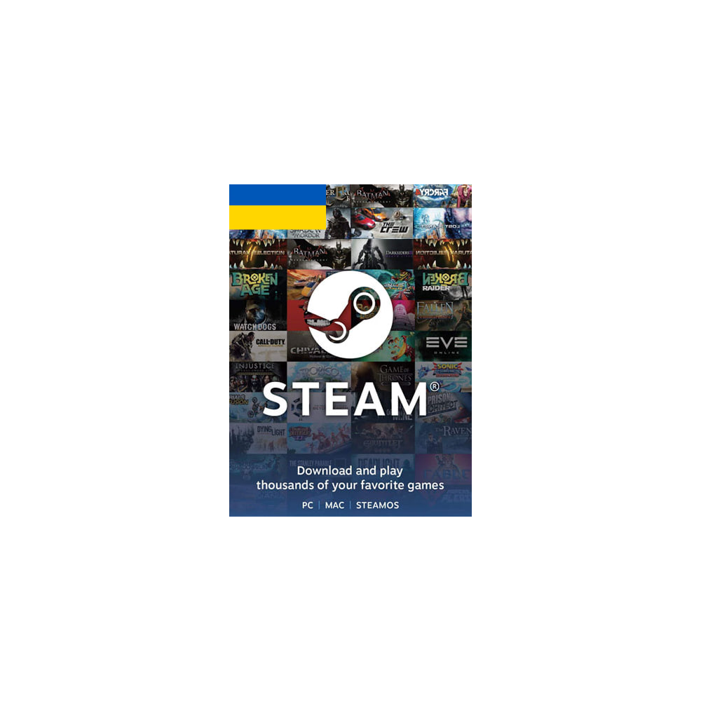 🔥 STEAM УКРАИНА ⭐ КАРТЫ ПОПОЛНЕНИЯ [ 50 - 5000 UAH ]