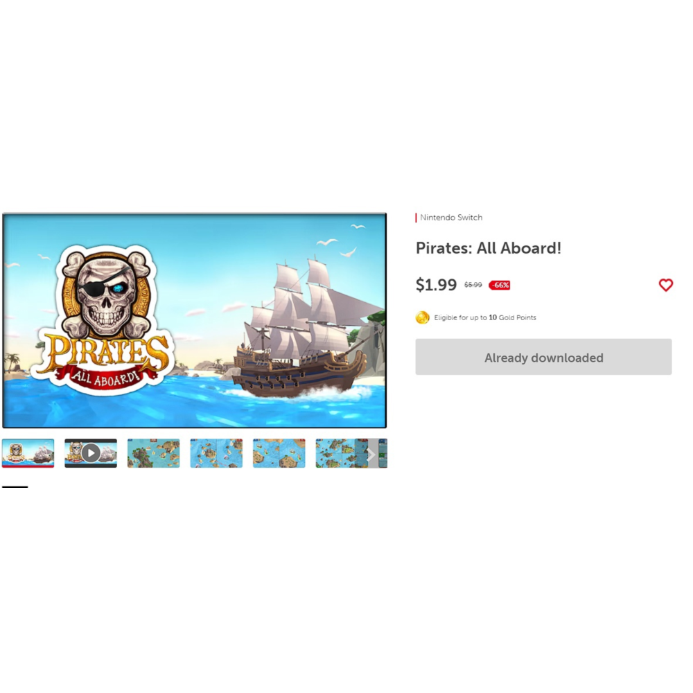 🎮 Pirates: All Aboard! 🔑 (Nintendo Switch KEY/USA)