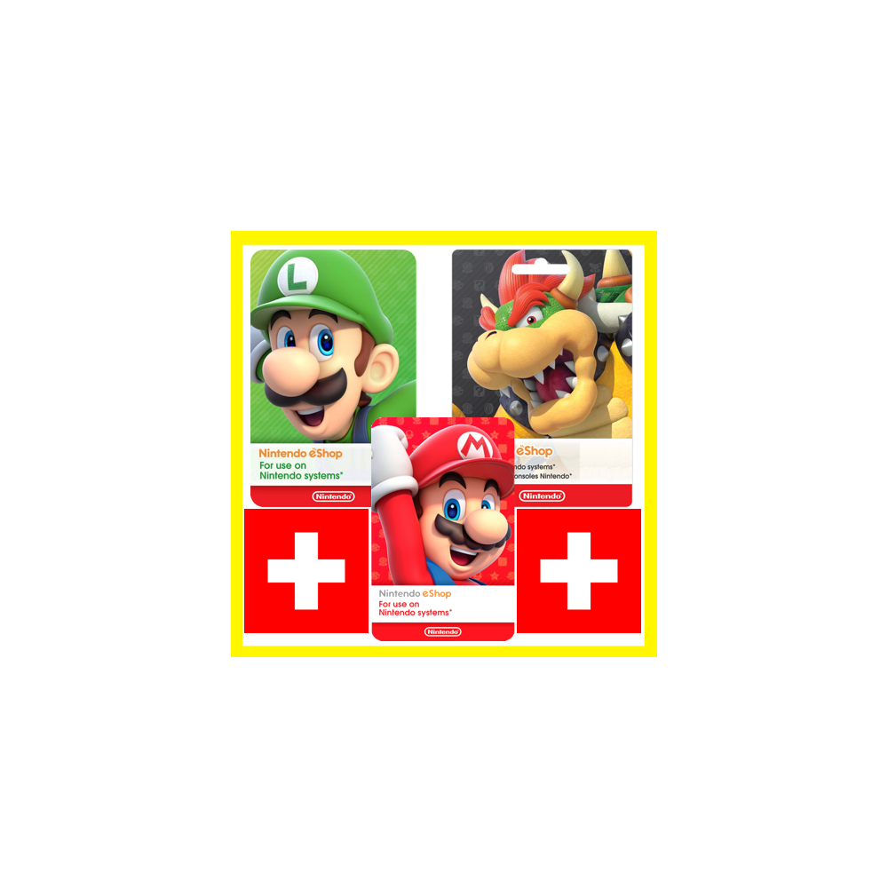 ⭐️ВСЕ КАРТЫ⭐🇨🇭Nintendo eShop Gift Card 20 - 210 CHF