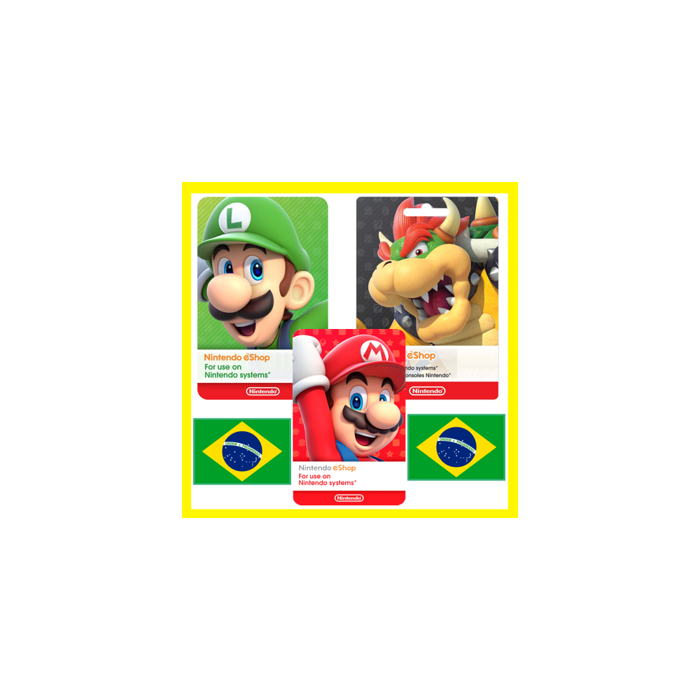 НИНТЕНДО Подарочная Карта БРАЗИЛИЯ BRL Nintendo eShop Gift Card BRAZIL ПОПОЛНЕНИЕ BR