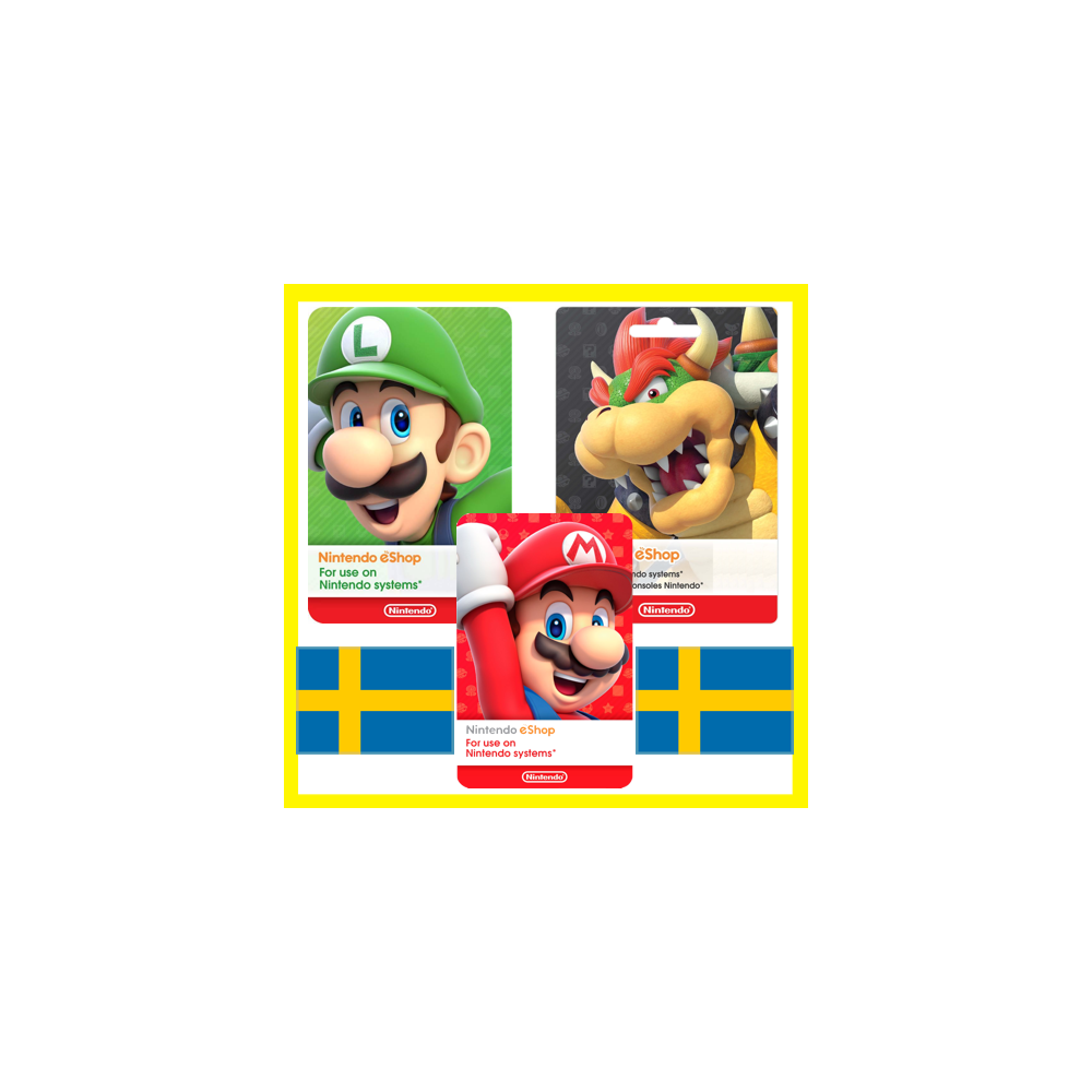 ⭐️ВСЕ КАРТЫ⭐🇸🇪Nintendo eShop Gift Card 250-2000 SEK