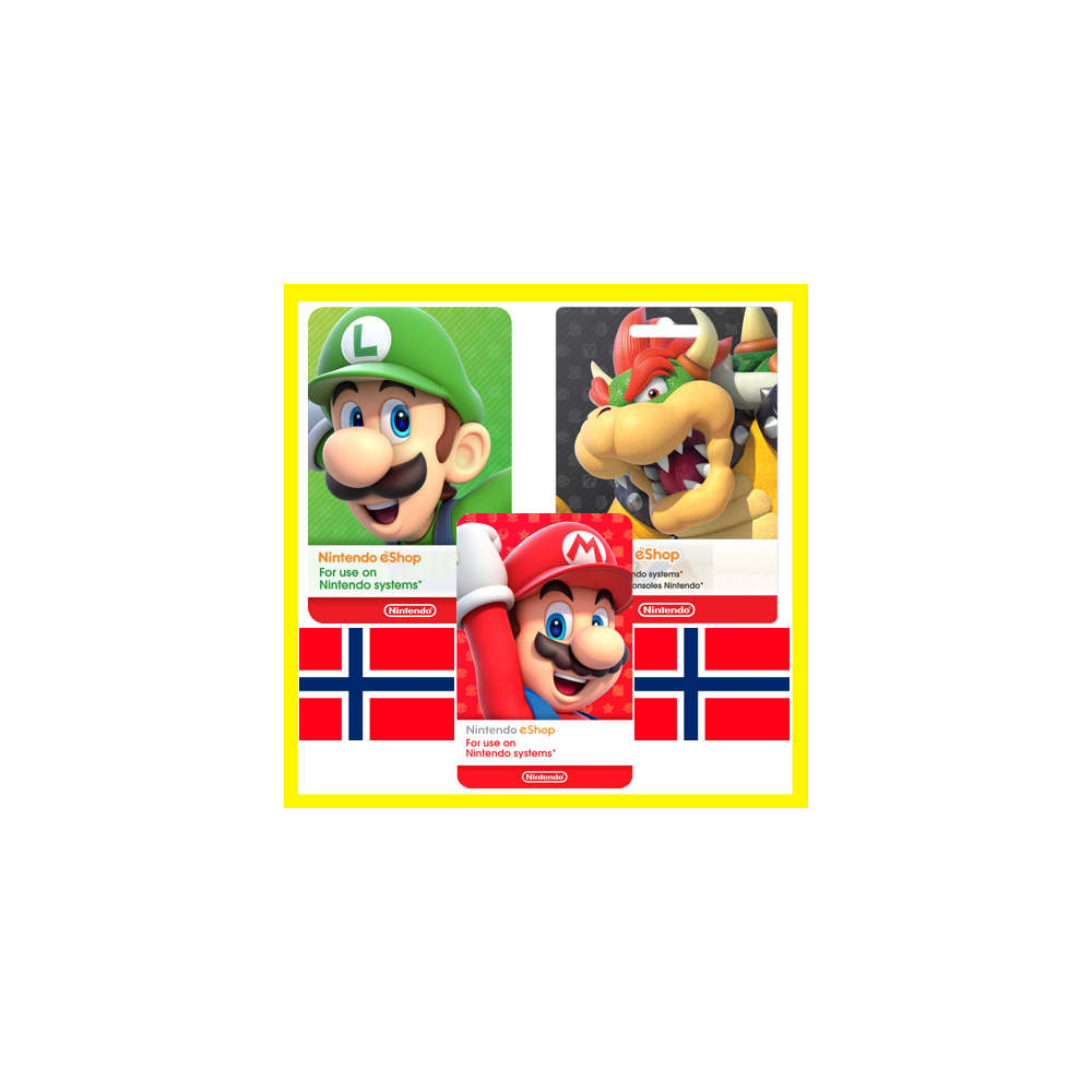 ⭐️ВСЕ КАРТЫ⭐🇳🇴Nintendo eShop Gift Card 250-2000 NOK