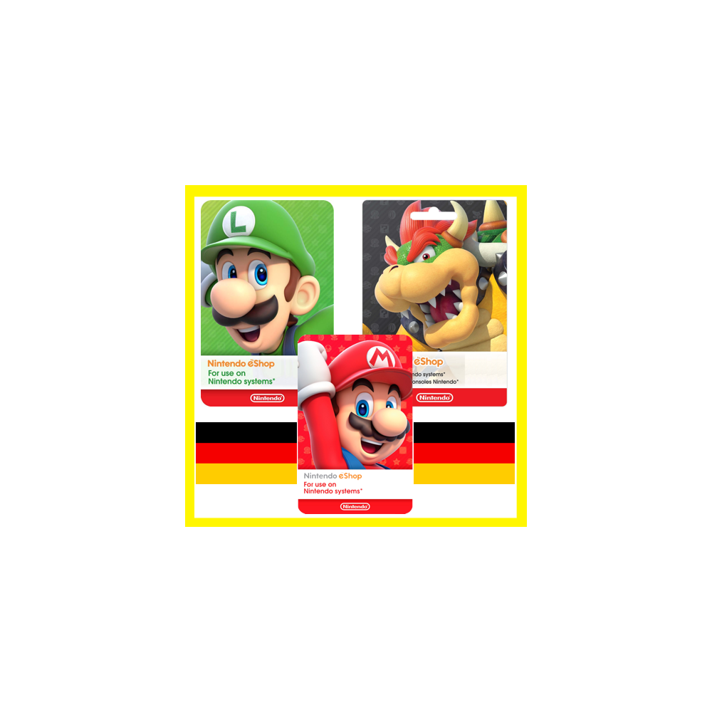 ⭐️ ВСЕ КАРТЫ⭐ 🇩🇪Nintendo eShop Gift Card 15-150 EURO