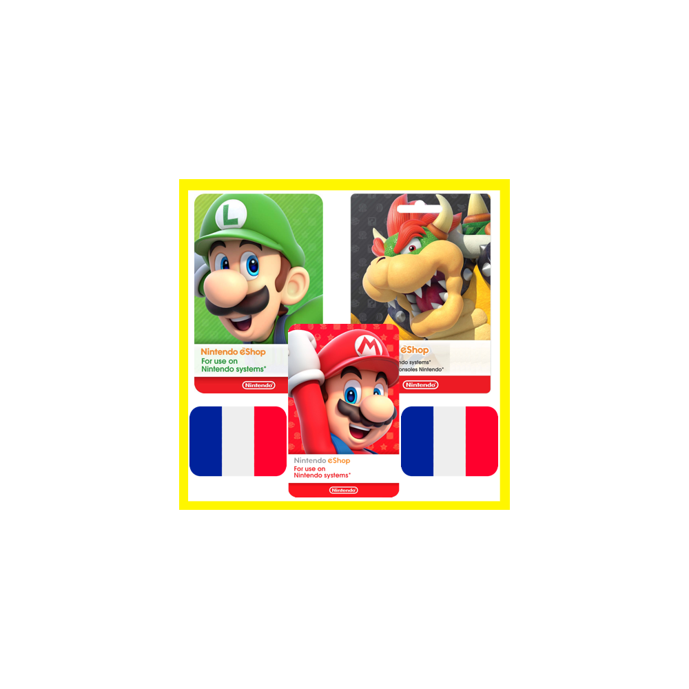 ⭐️ ВСЕ КАРТЫ⭐ 🇫🇷Nintendo eShop Gift Card 15-150 EURO