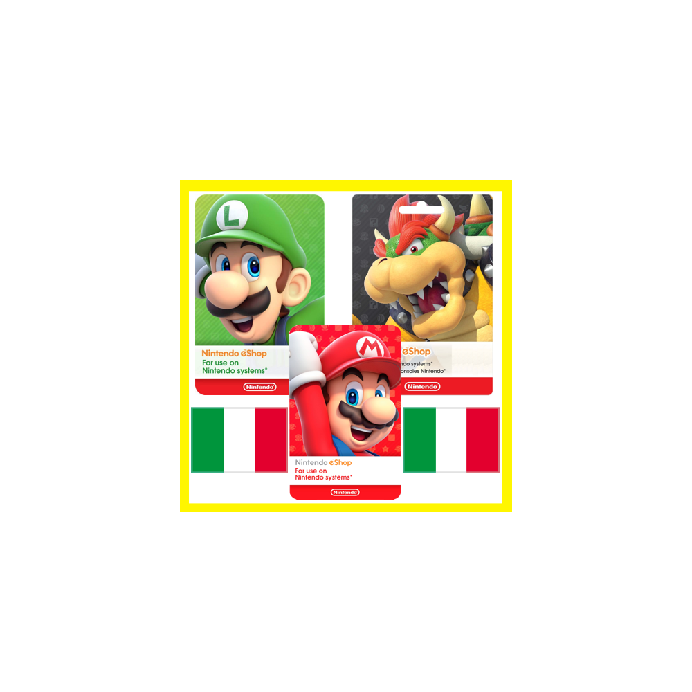 ⭐️ ВСЕ КАРТЫ⭐ 🇮🇹Nintendo eShop Gift Card 15-150 EURO