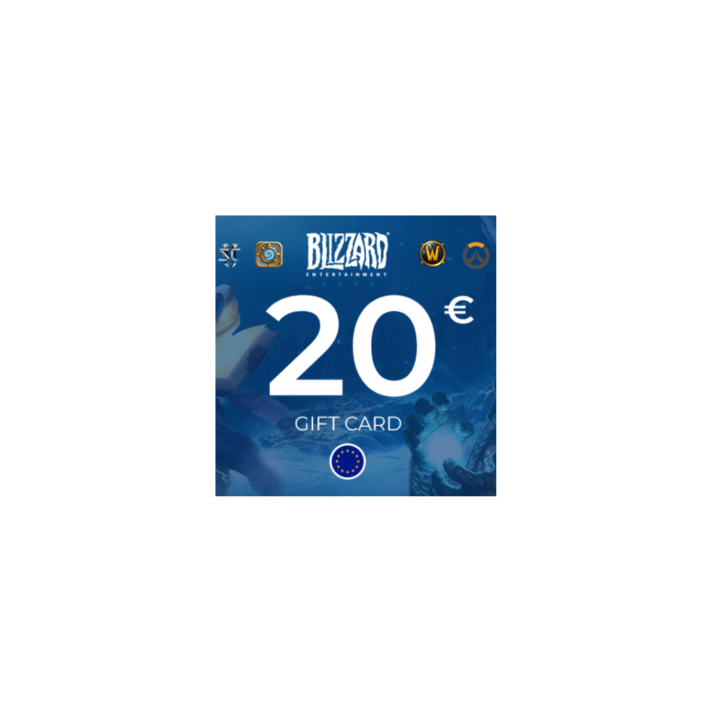 ✅ 20 EUR Blizzard Gift Card [EU/TR] (Official 🔑 KEY)