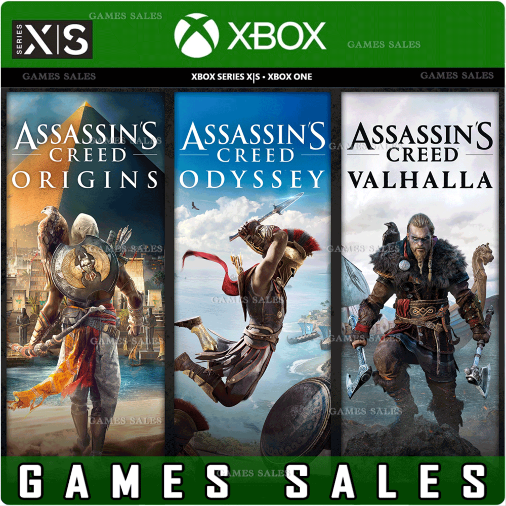 ✅ASSASSIN'S CREED НАБОР:VALHALLA+ODYSSEY+ORIGINS🔑XBOX