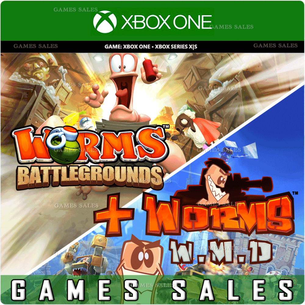 ✅❤️WORMS BATTLEGROUNDS + WORMS W.M.D❤️XBOX🔑КЛЮЧ✅