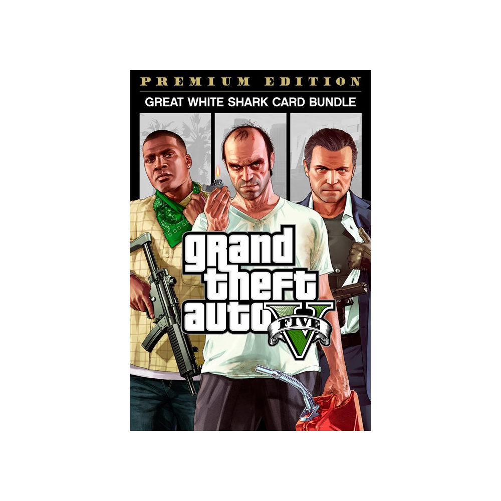 Grand Theft Auto V Premium + Белая акула Xbox активация