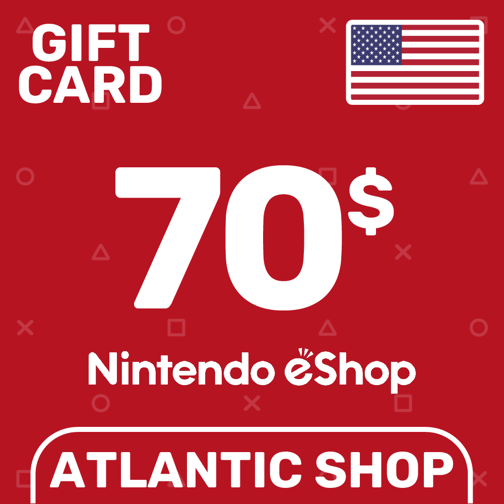 ⭐️Nintendo eShop 70$ (USD) США
