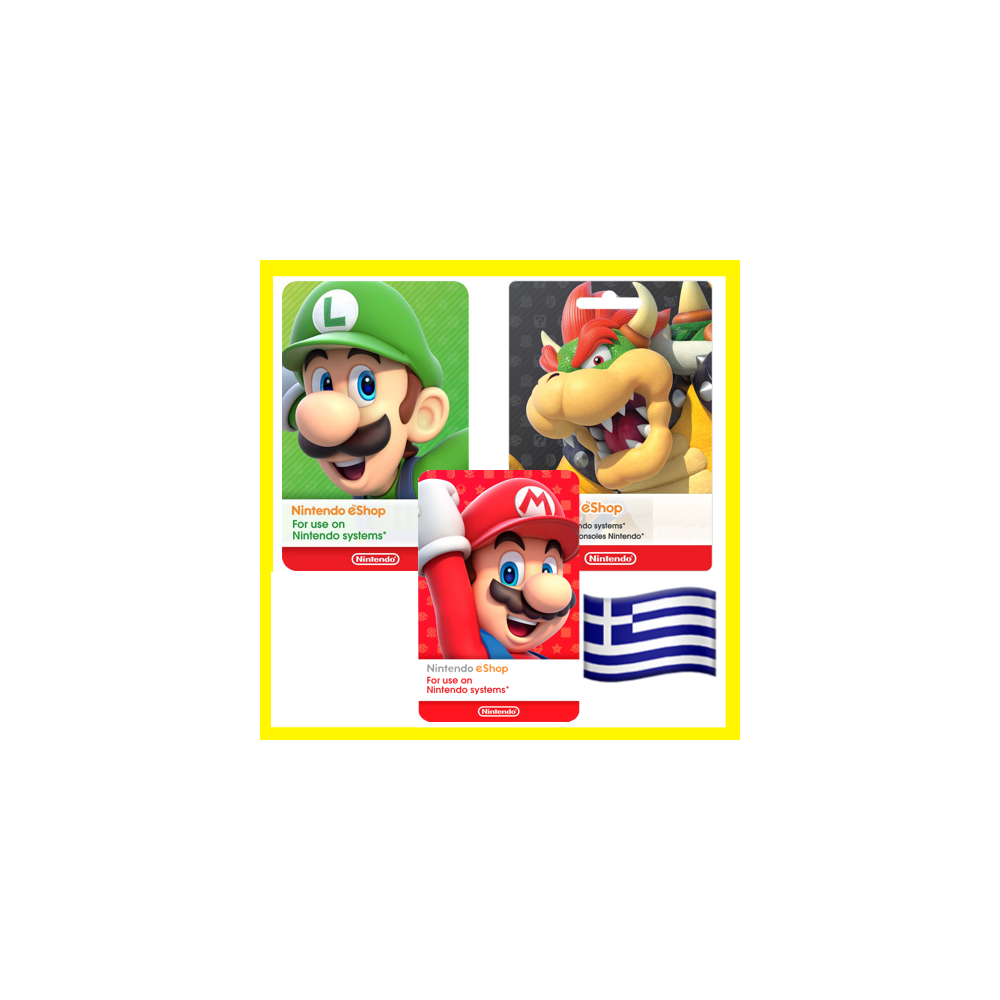 ⭐️ВСЕ КАРТЫ⭐🇬🇷Nintendo Gift Card 15-150 EUR (Греция)