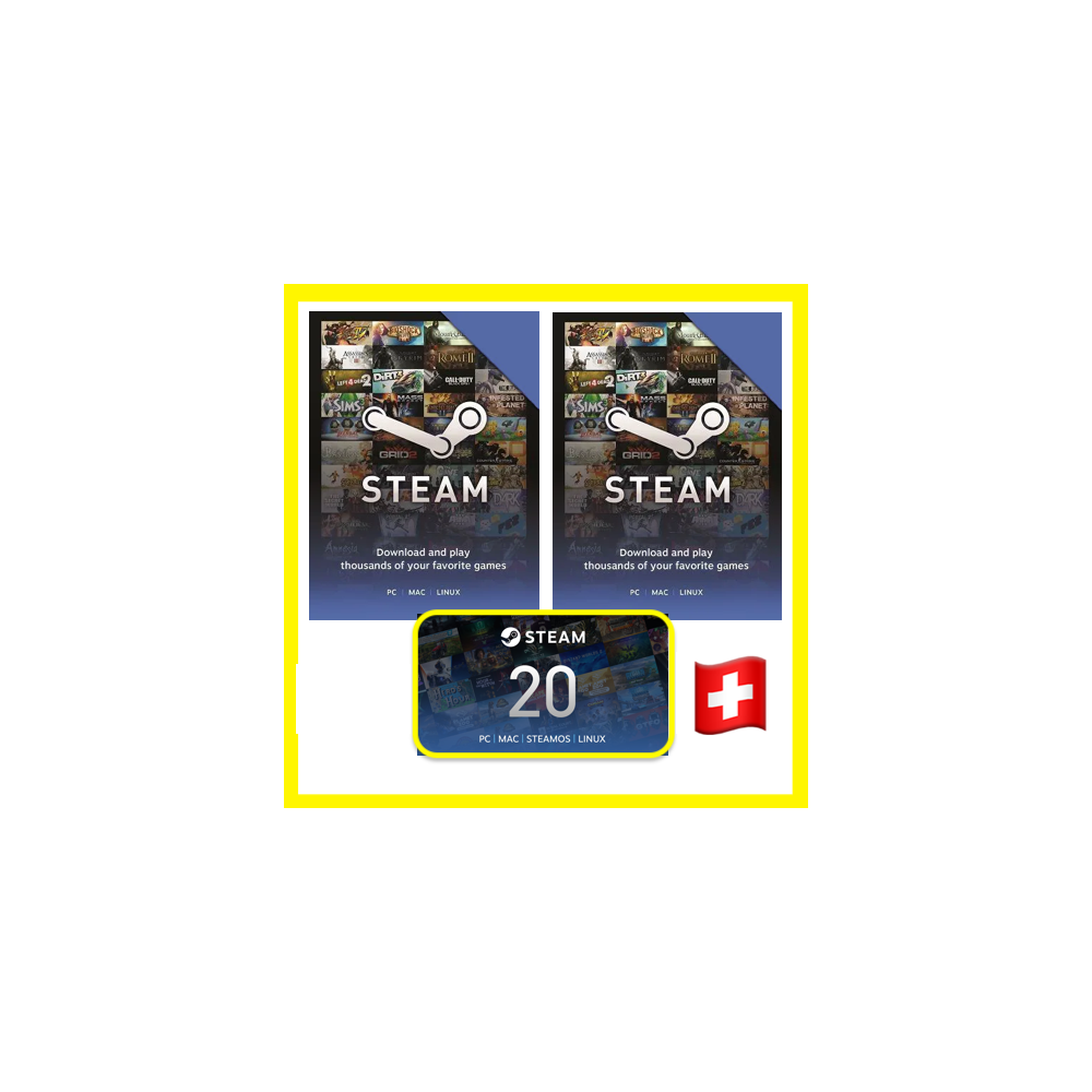 СТИМ КАРТЫ 🇨🇭 CHF STEAM Switzerland КОД ПОПОЛНЕНИЯ | ПОПОЛНИТЬ СТИМ Швейцария CH