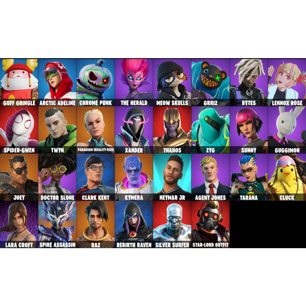 FORTNITE🎮 32+ СКИНОВ АККАУНТА |THANOS NEYMAR| + ПОЧТА