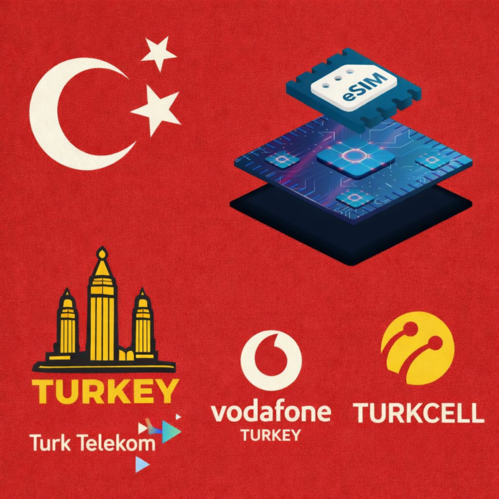Премиум качество eSIM Интернет в Турции