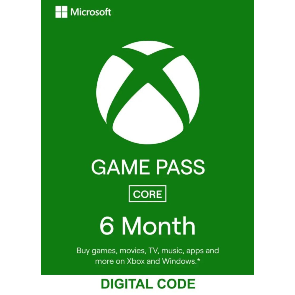 🔑 XBOX Game Pass Core 6 Months✅🅿PayPal