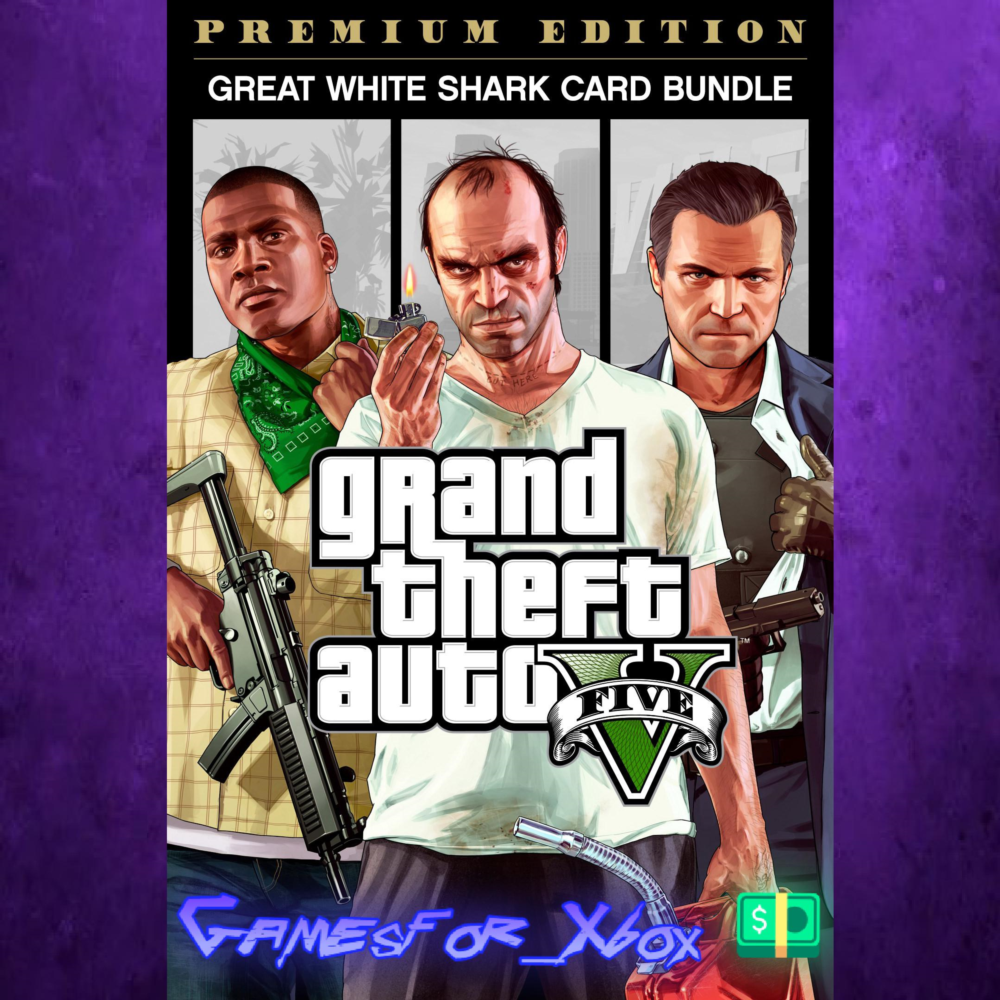 ☀️Grand Theft Auto V Premium Edition & Great White Shark C... XBOX