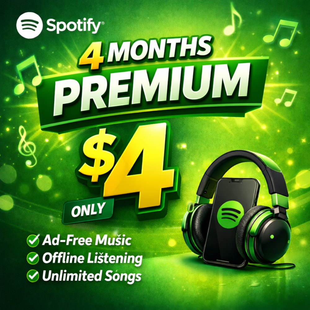 SPOTIFY PREMIUM INDIVIDUAL – 4 МЕСЯЦ + ГАРАНТИЯ  | ГЛОБАЛЬНЫЙ