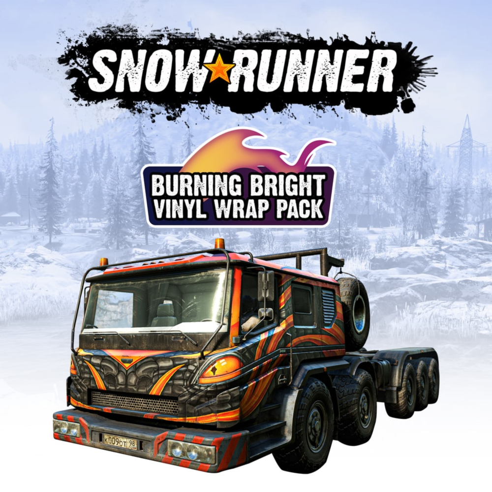 ✅SnowRunner - Burning Bright Vinyl Wrap Pack✅PS4✅ПСН