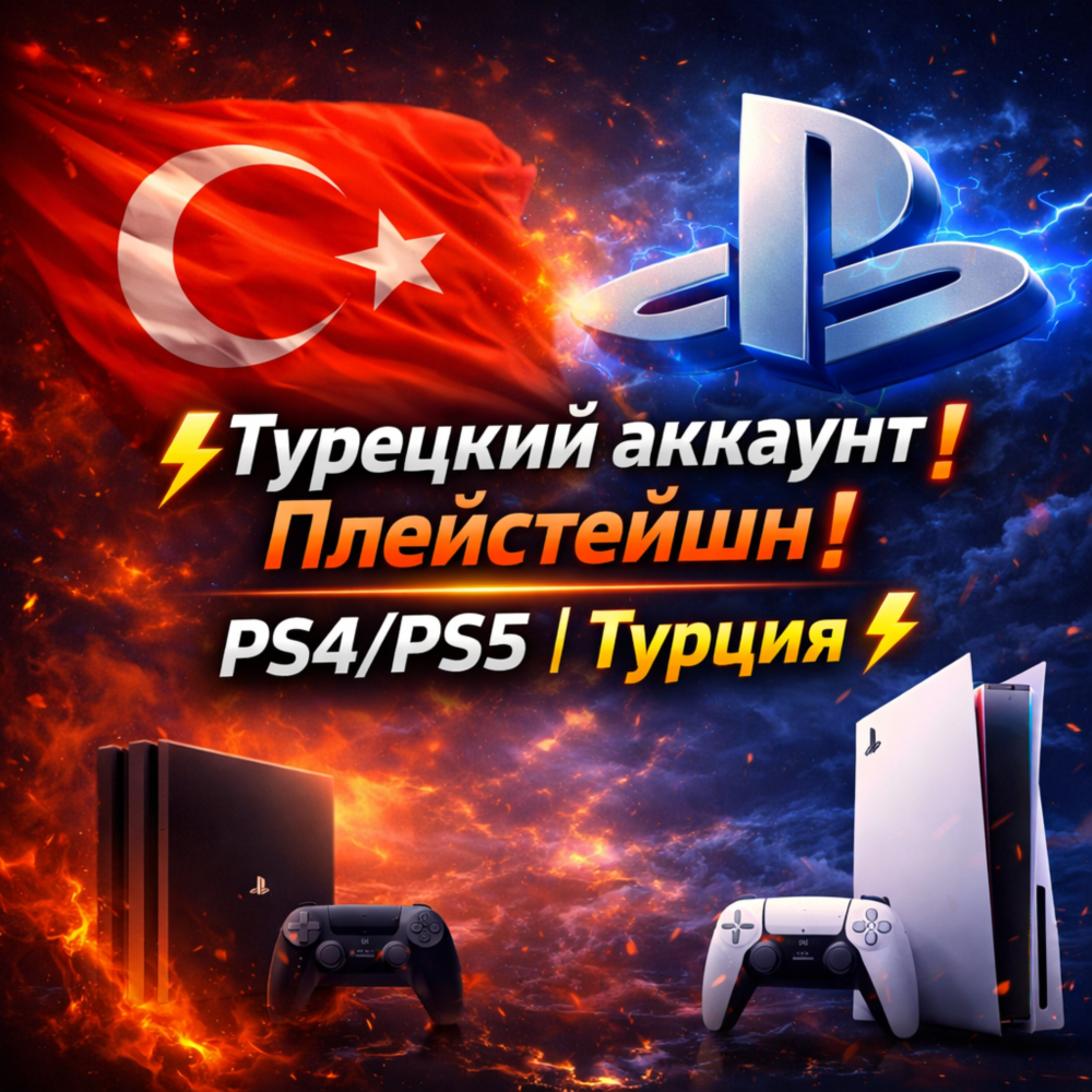 ⚡Турецкий аккаунт Плейстейшн❗️ PS4/PS5 | Турция ⚡