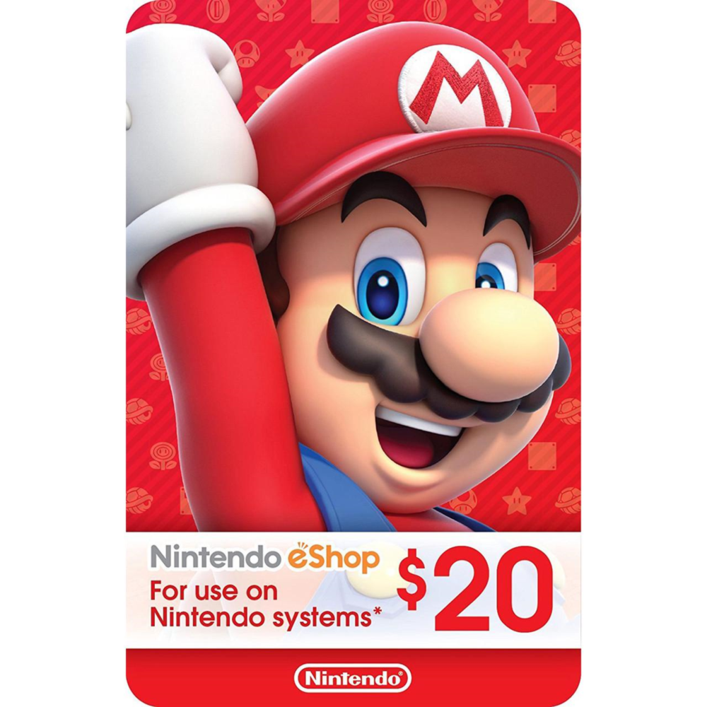 🎁 КАРТА ОПЛАТЫ NINTENDO ESHOP — 20 USD [USA]
