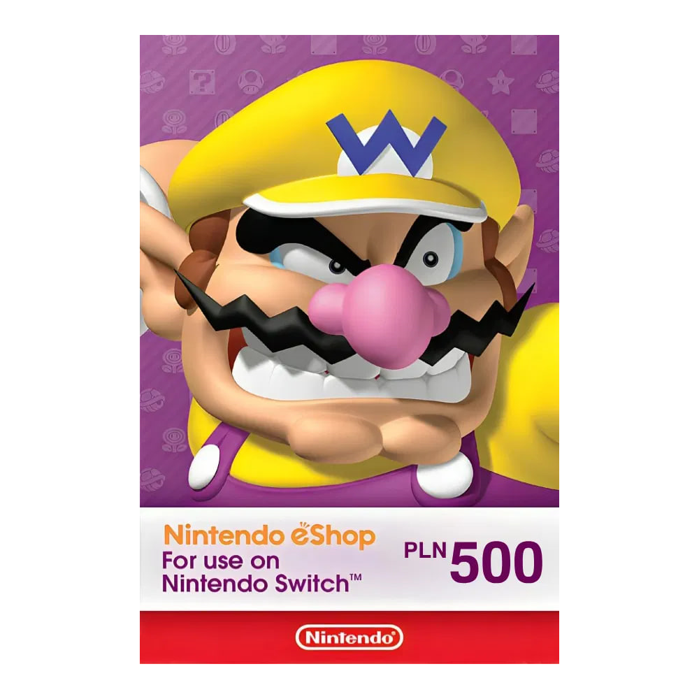 🎁 КАРТА ОПЛАТЫ NINTENDO ESHOP — 500 PLN [PL] | ПОЛЬША